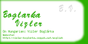 boglarka vizler business card